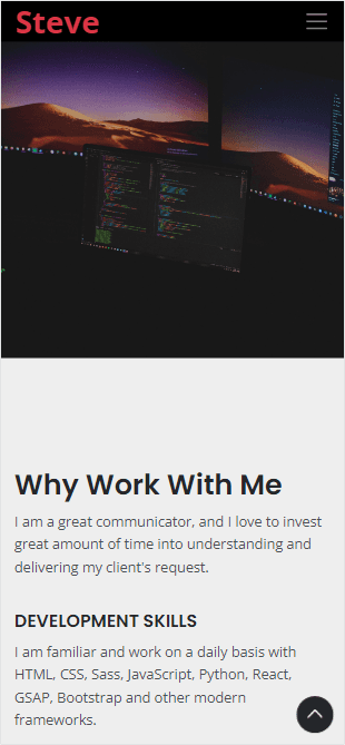 Portfolio (Vanilla Js)